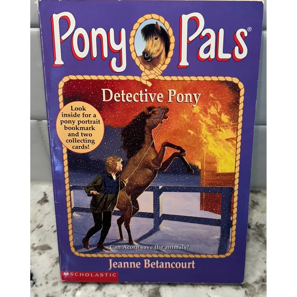 Pony Pals Detective Pony Book Kids Chapter Book‎ Collectible Bookmark